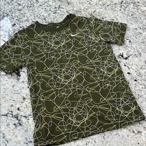 Kids Green Graphic T-Shirt